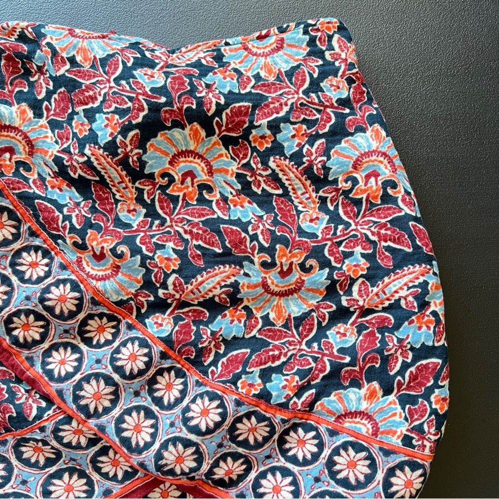 ZARA Floral Paisley Print Wrap Mini Skirt Multicolor Women’s Size Small - Picture 5 of 9